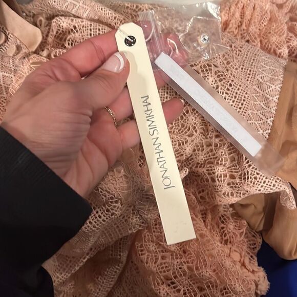 Jonathan Simkhai mixed knit puff sleeve bodysuit - Picture 8 of 12